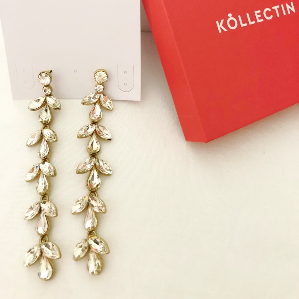 Stunning Kollectin Crystal drop earrings